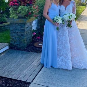 Jenny yoo light blue bridesmaid dress